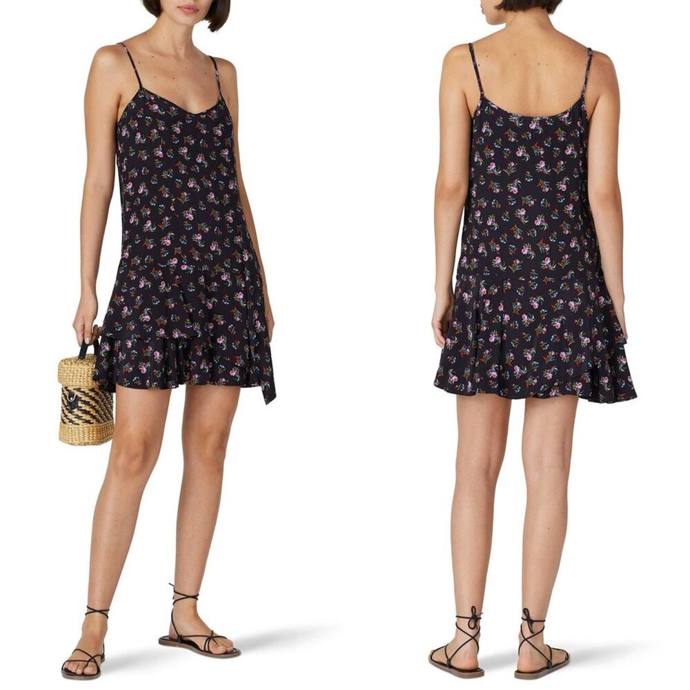 Thakoon x RTR Black Watercolor Floral Dress Size 14